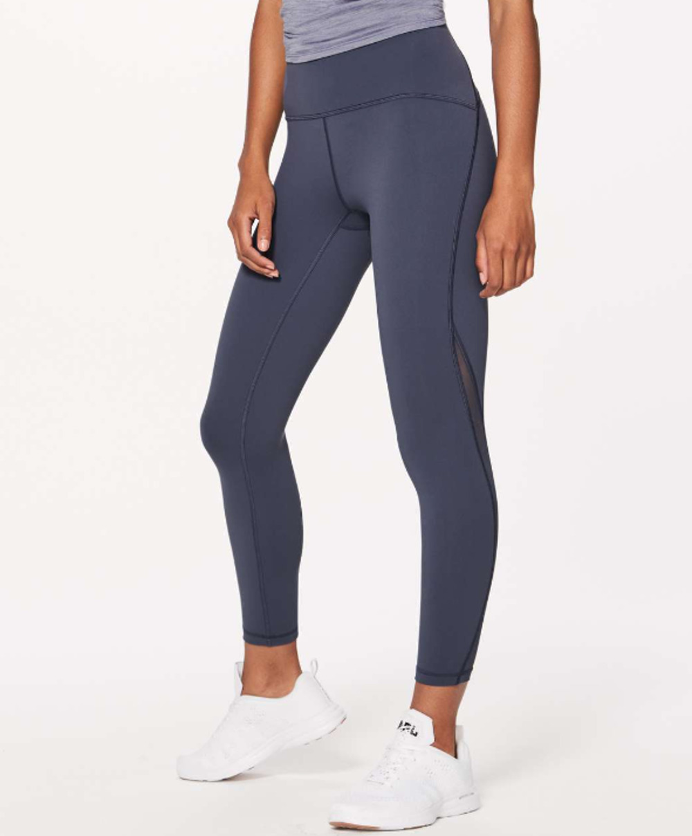 LULULEMON Women's Train Times 7/8 Pant Size 6 Shadow Blue 25" Inseam Athletic
